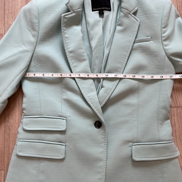 BANANA REPUBLIC LONG BLAZER SZ 6 - Picture 10 of 14